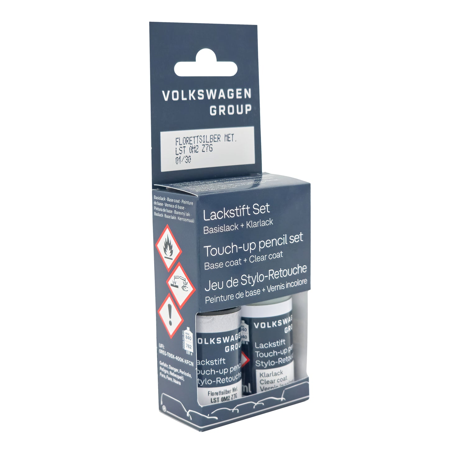 VW Audi Lackstift Color Code Z7G Lackstift Set LZ7G - Florett Silver Metallic - LST0M2Z7G