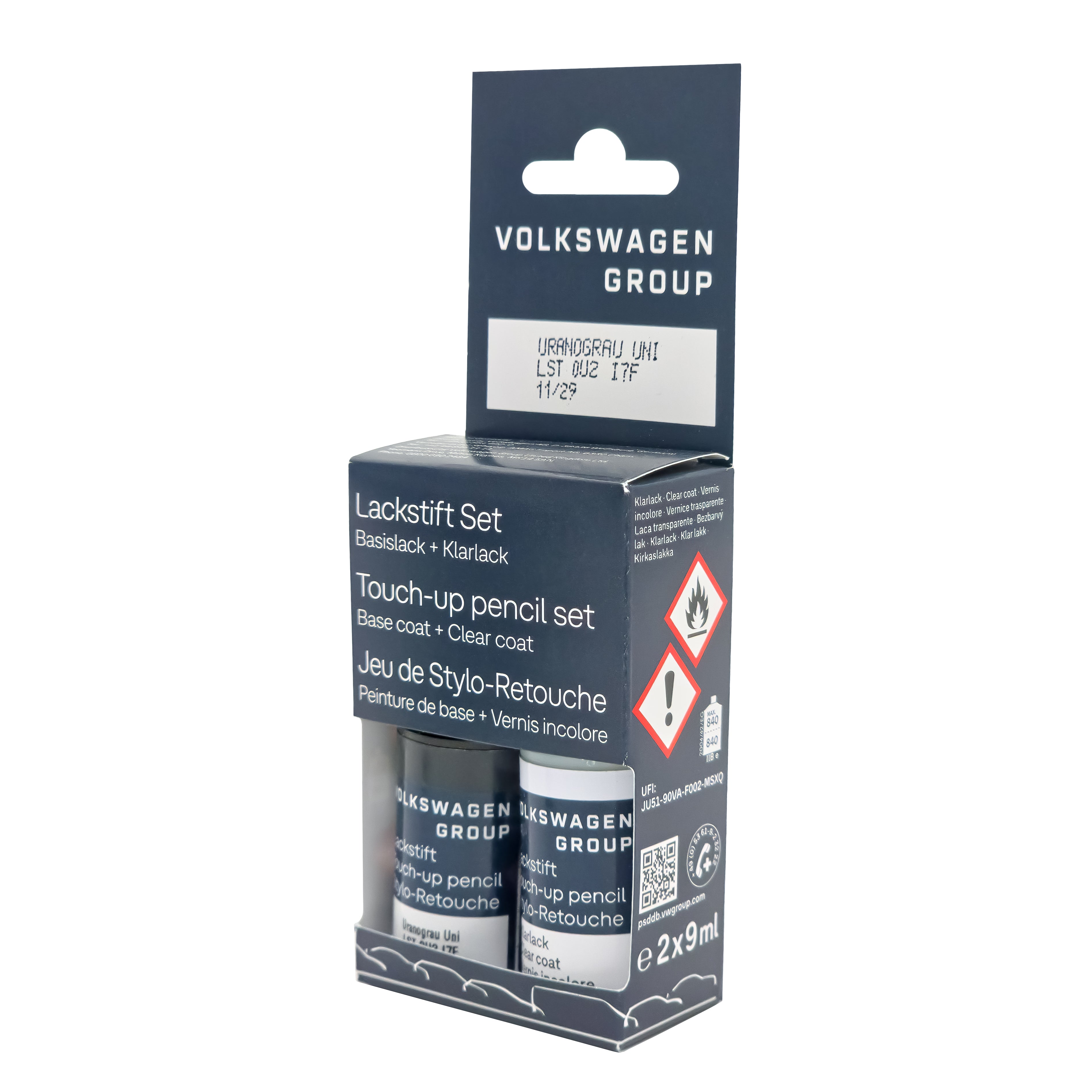 VW Lackstift Farbcode I7F Lackstift-Set - Uranograu - LST0U2I7F