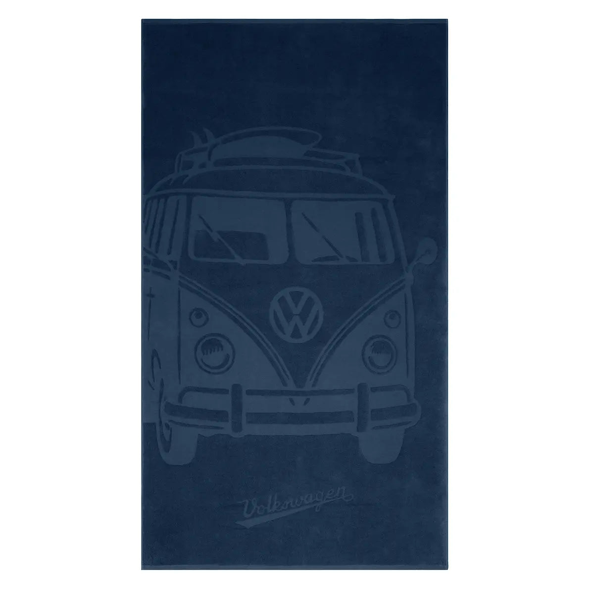 VW Badetuch Heritage mit T1 Motiv, dunkelblau, 180 x 100 cm, Teilenummer 7T1084500530