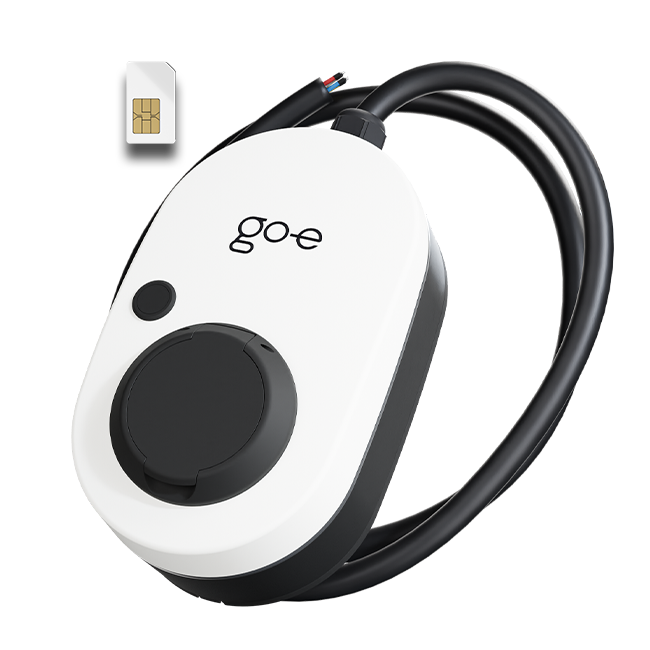 go-e Charger Gemini 2.0 22 kW, kompakte Wallbox mit App-Steuerung, PV-Laden & smartem Lademanagement