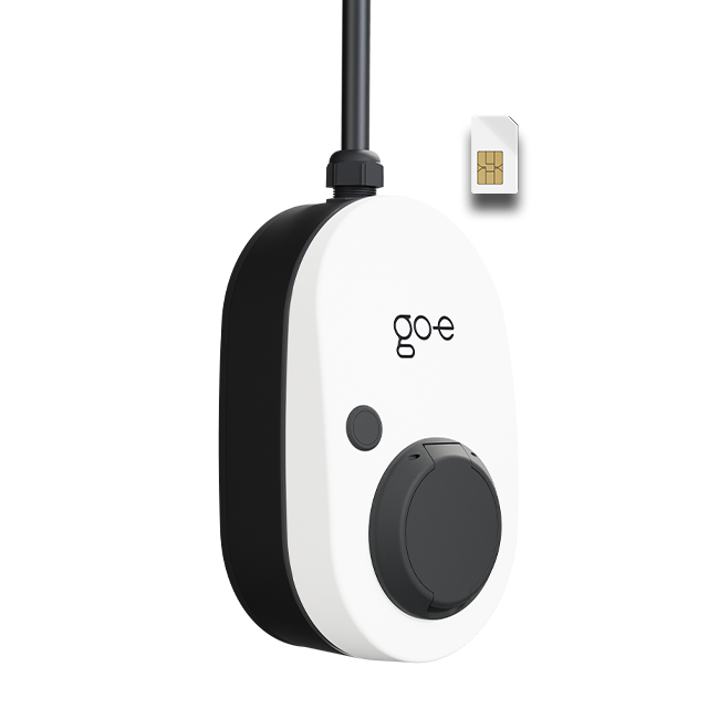 go-e Charger Gemini 2.0 22 kW, kompakte Wallbox mit App-Steuerung, PV-Laden & smartem Lademanagement