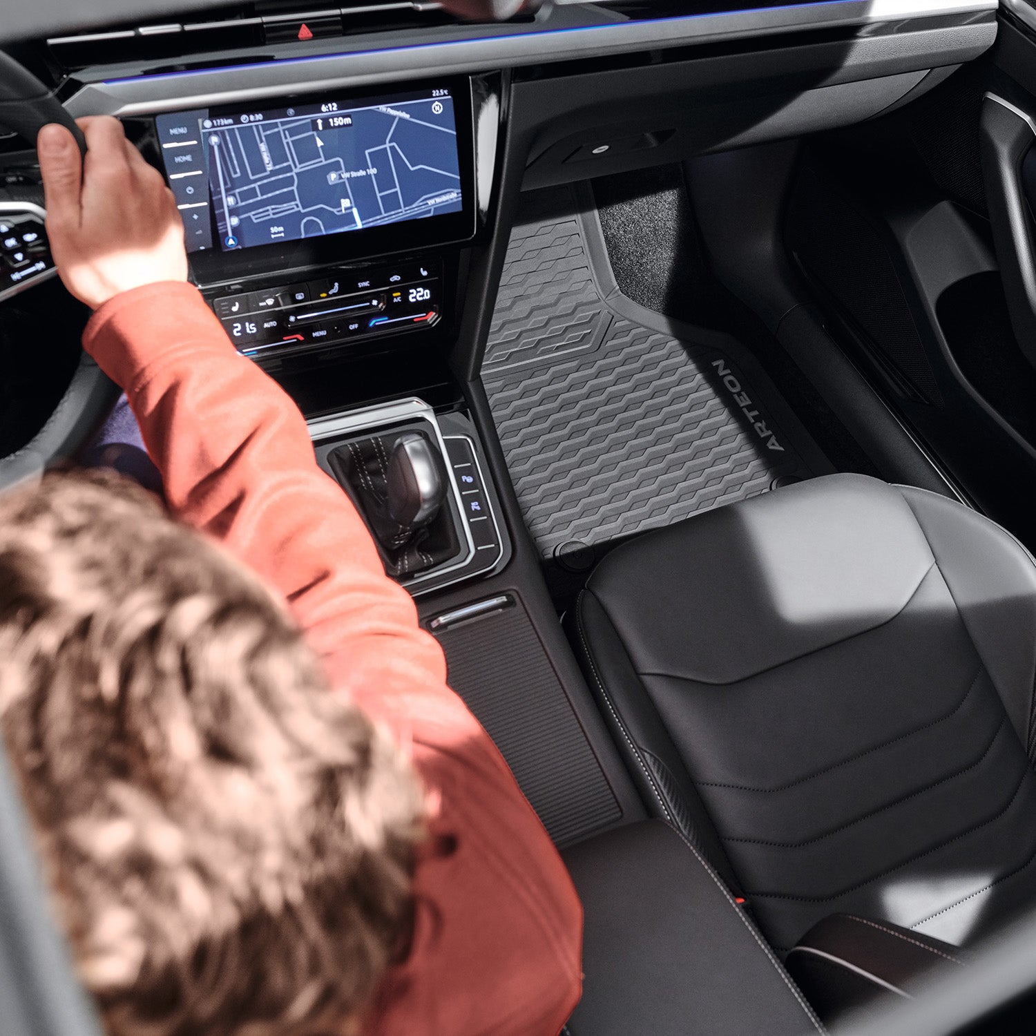 VW Arteon Gummimatten, 4 Stück, vorne und hinten, 3G8061500 82V