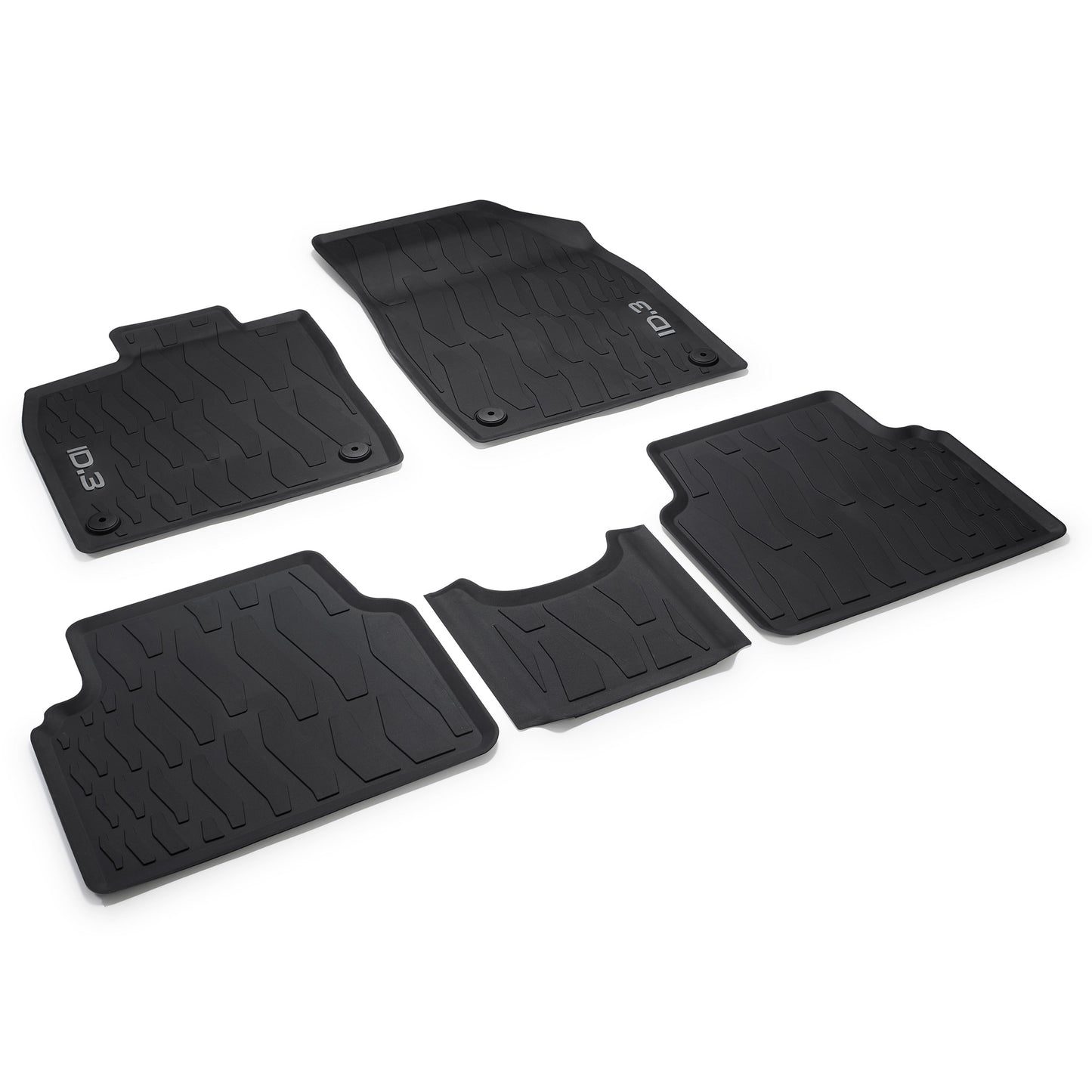 VW ID.3 rubber mats, 5 pieces, front and rear, 10B06150082V