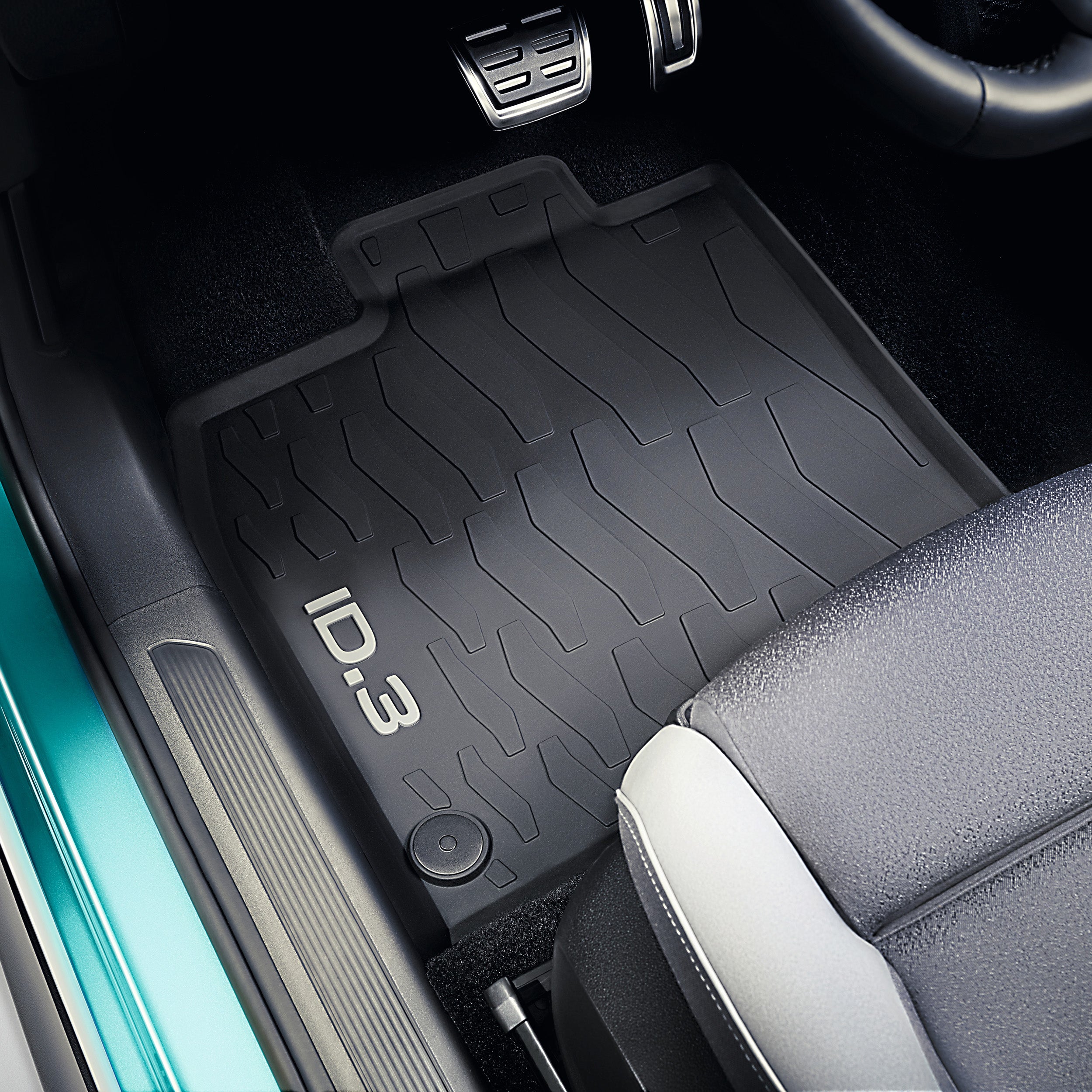VW ID.3 Gummimatten, 5 Stück, vorne und hinten, 10B06150082V