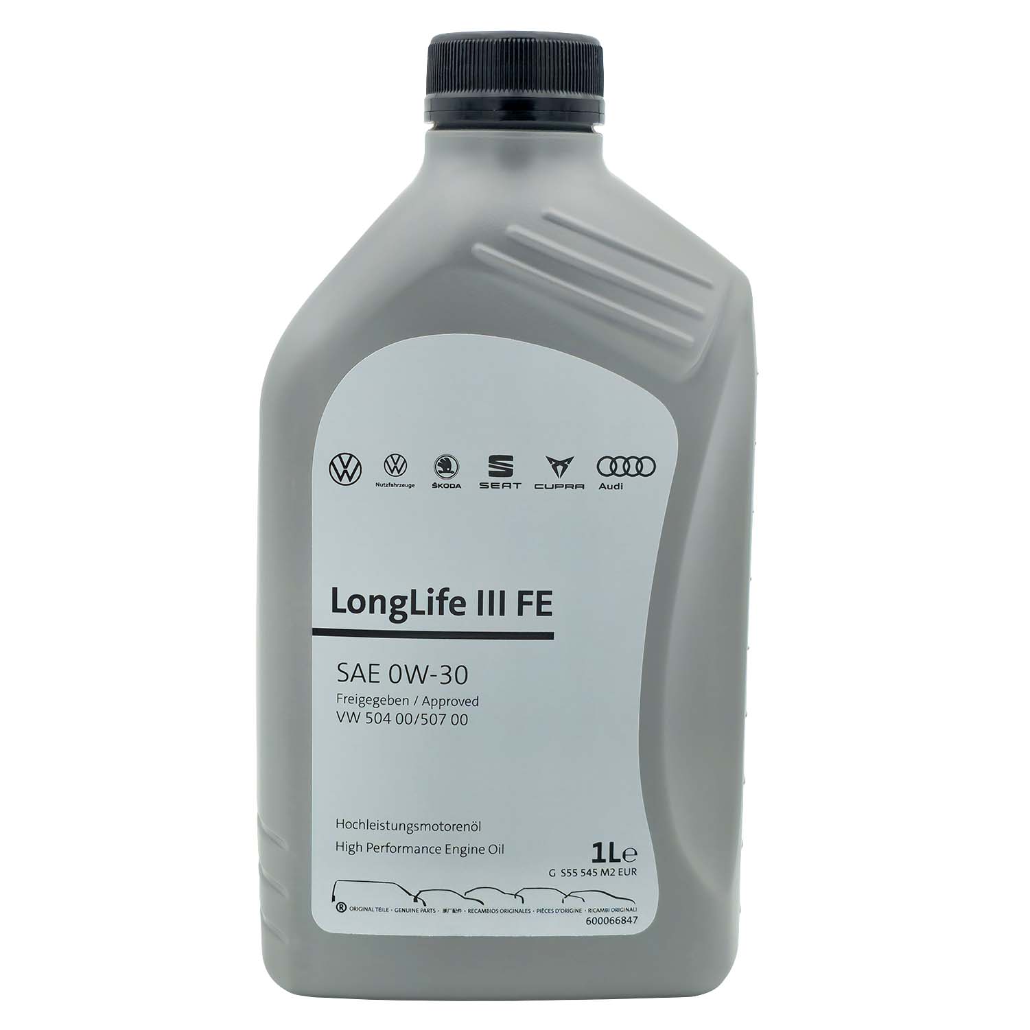 VW, Skoda, Seat, Cupra, Audi LongLife III FE 1 L engine oil SAE 0W30 V