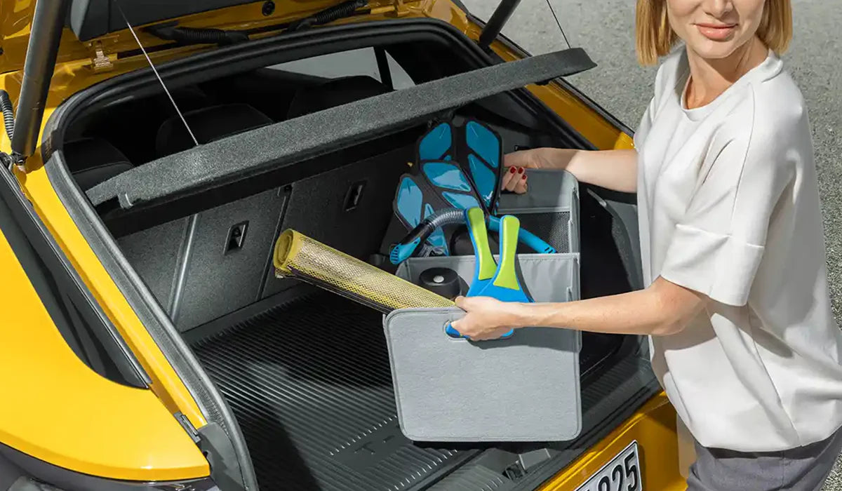 Faltbox für den Kofferraum zur praktischen Aufbewahrung von Autozubehör und Einkäufen