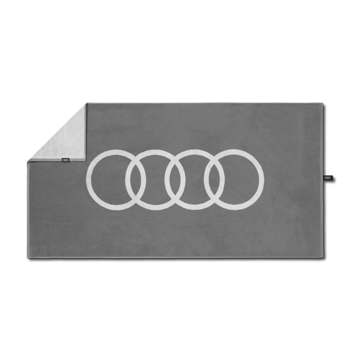 Audi Badehandtuch, hellgrau, 80x150cm, Baumwolle – Ansicht 1