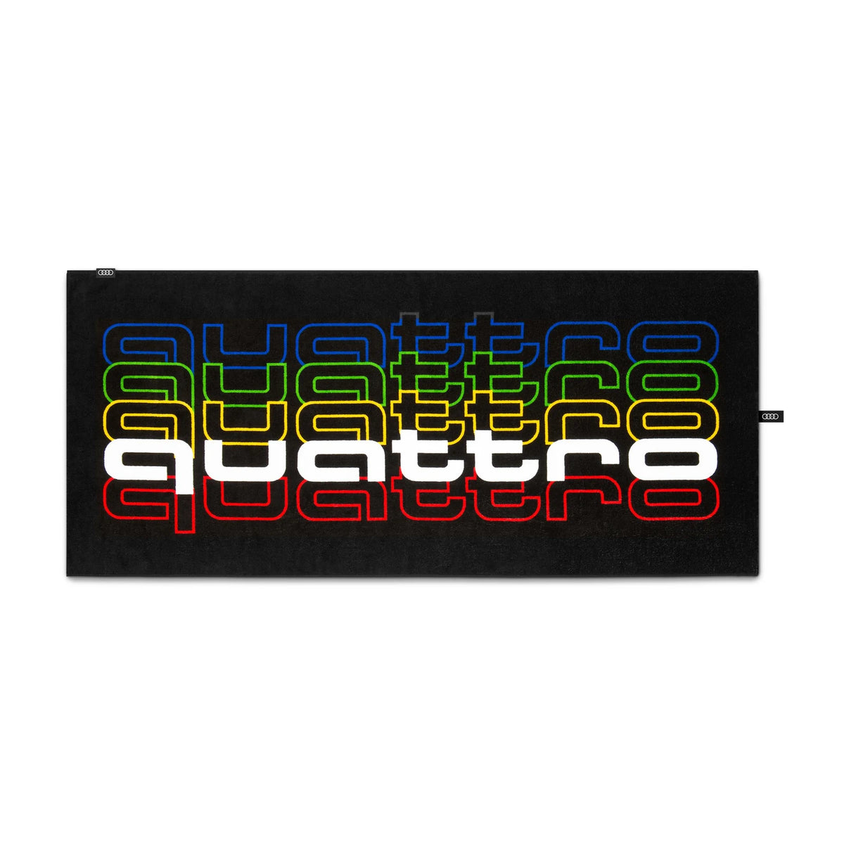 quattro pulse Strandlaken, schwarz, Baumwolle, 80 x 180 cm – Ansicht 1