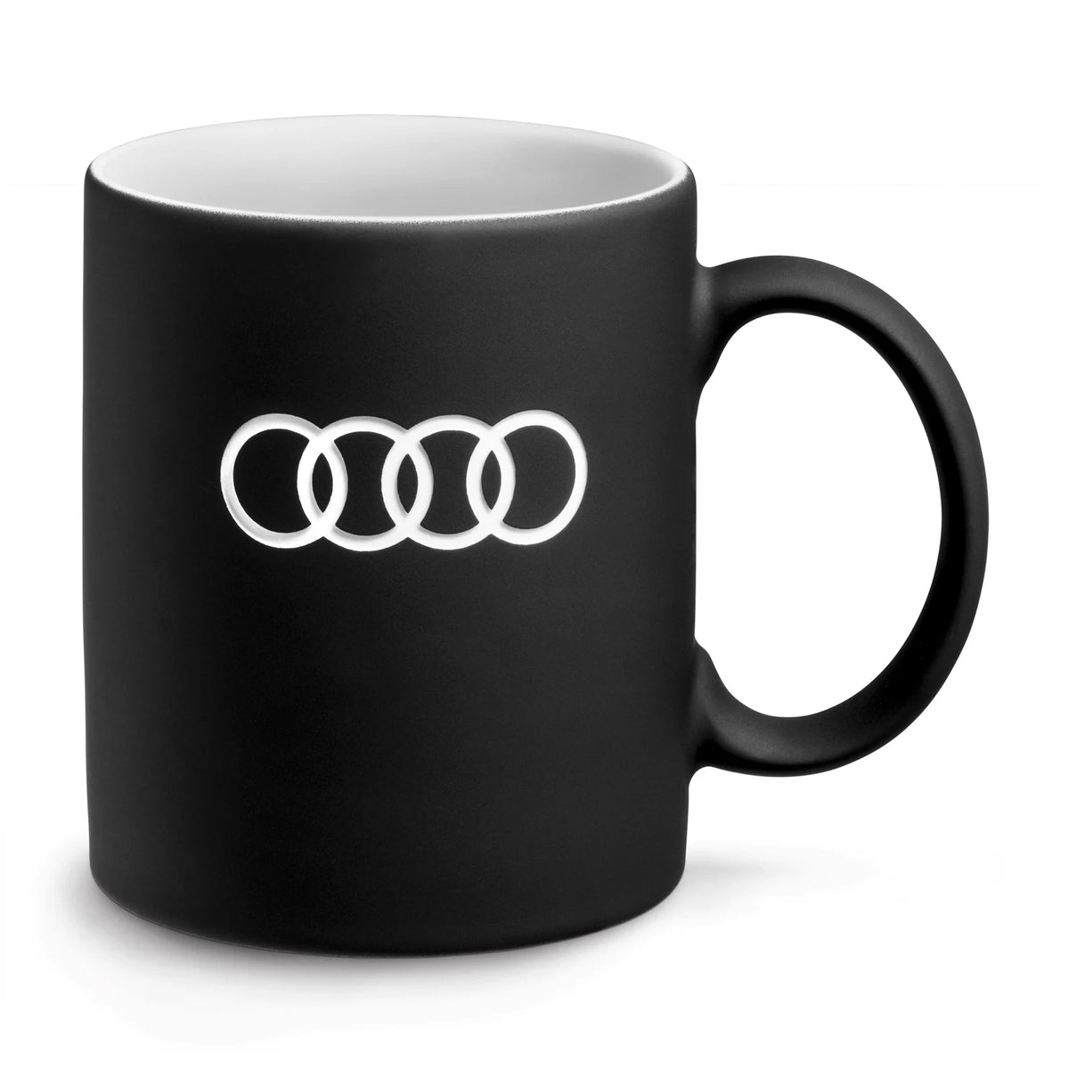 Audi Tasse, schwarz, Porzellan – Ansicht 1