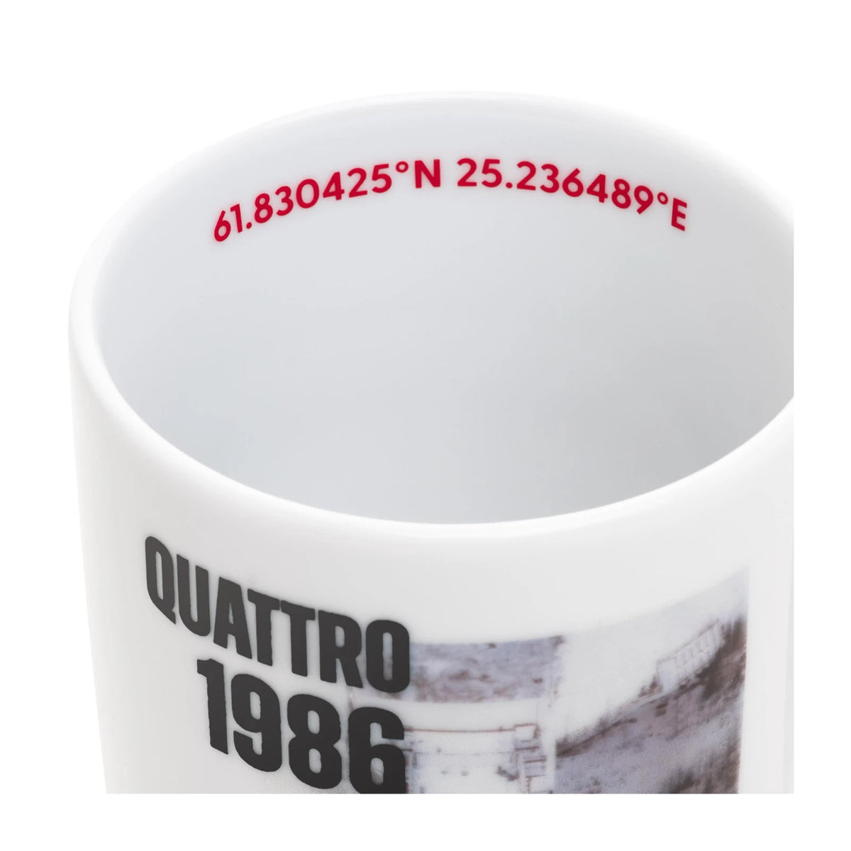 Audi Kaipola '86 Tasse, weiß, Porzellan, 350 ml – Ansicht 2