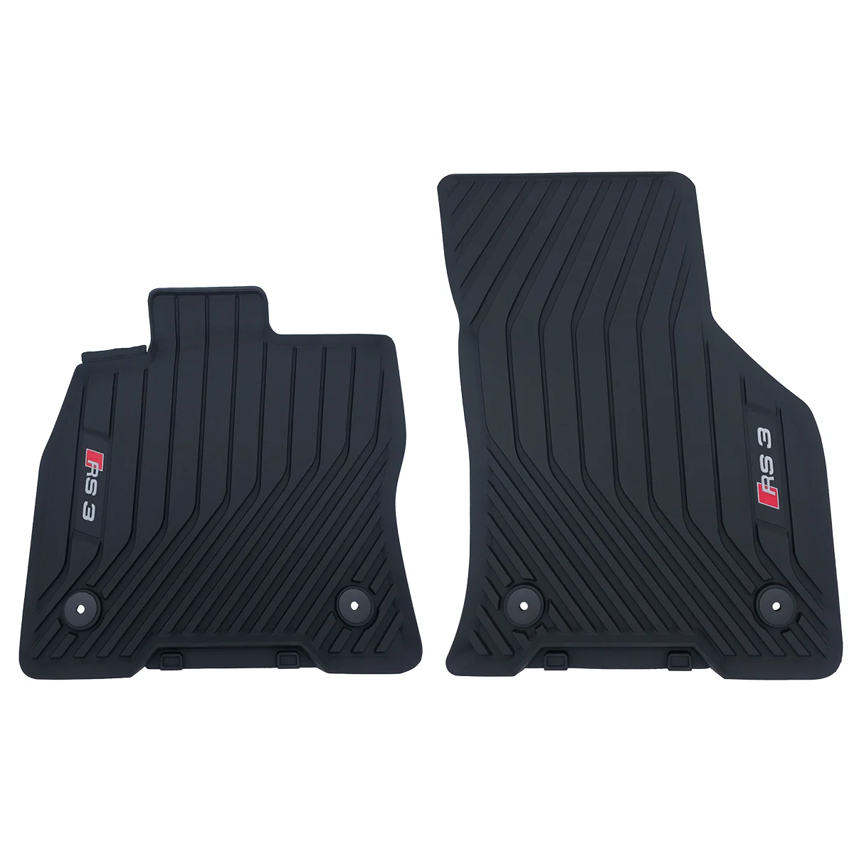 Audi RS3 Gummimatten vorne, 2er-Set Allwettermatten schwarz, 8Y1061221B041