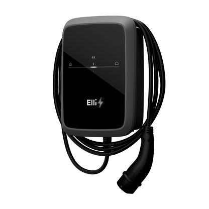 Elli Charger Connect 2, 11 kW Wallbox mit Kabel 7,5m (Typ2), App, WLAN, PV-Laden, Phasenumschaltung