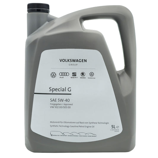 VW, Skoda, Seat, Cupra, Audi Special G Motoröl SAE 5W40 5L VW 502 00 / 505 00