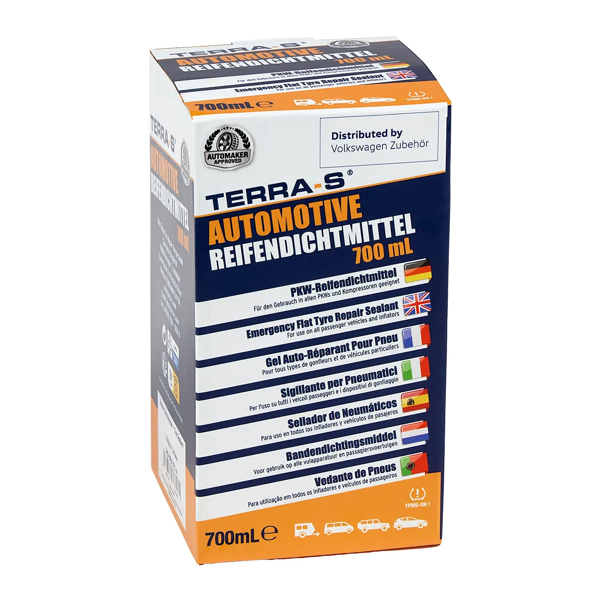 Terra-S VW Reifendichtmittel 700ml, Nachfüllpack Dichtmittel T16001, 5H0096791A