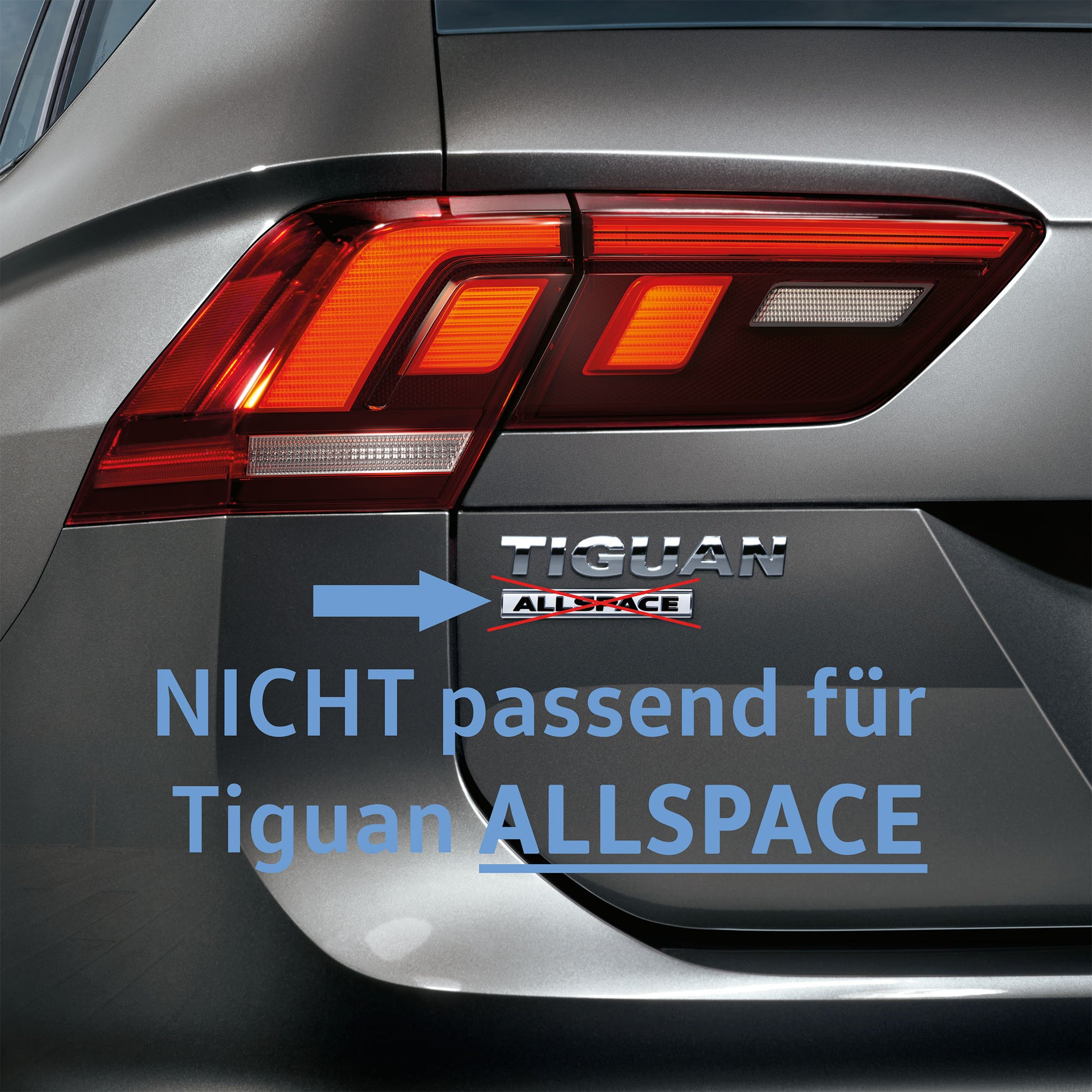 VW Tiguan II MQB Gummimatten, 4 Stück, vorne & hinten, 5NB061500