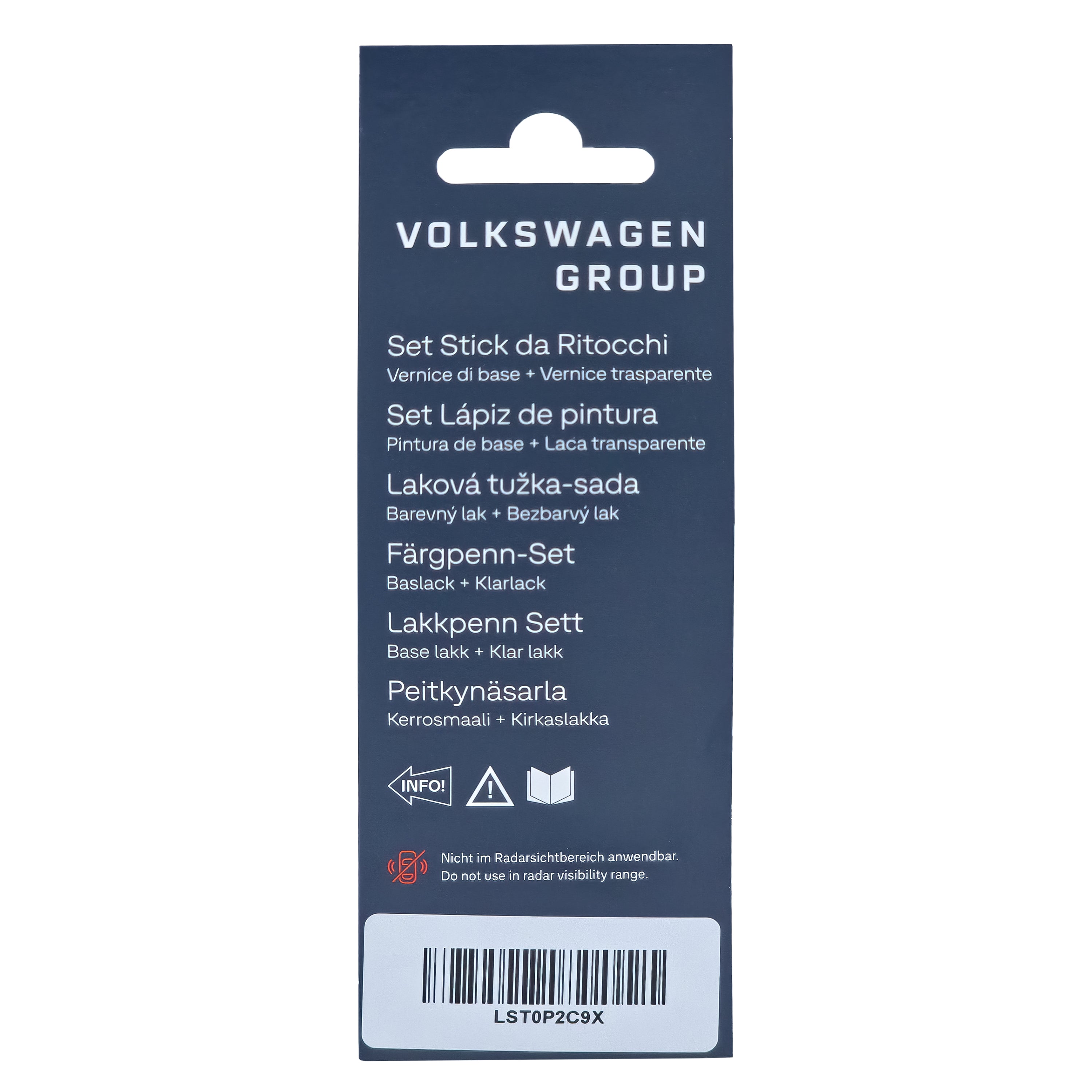 VW Lackstift Farbcode C9X Lackstift-Set - Deep Black Perleffekt LST0P2C9X