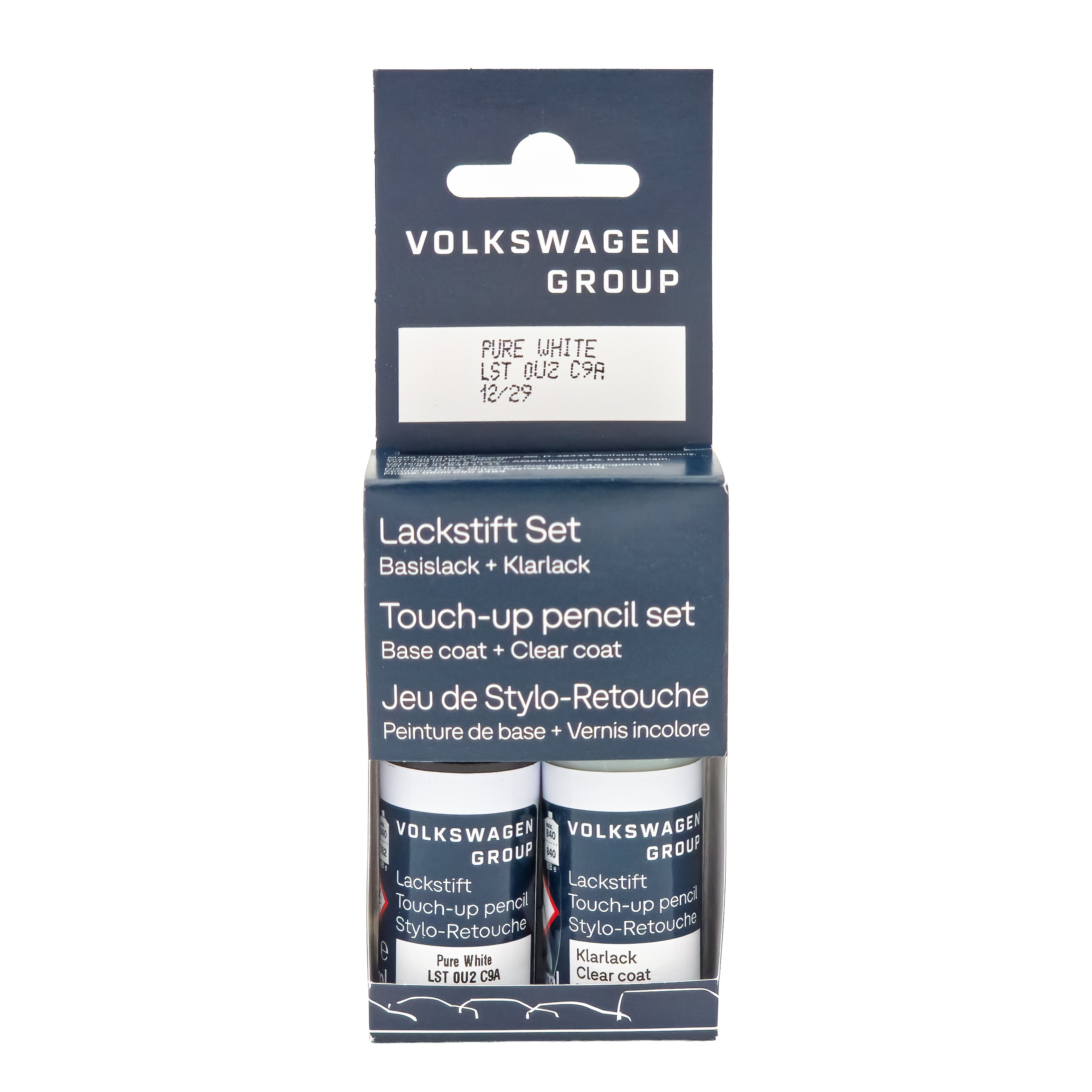 VW Lackstift Farbcode C9A Lackstift-Set - Pure White LST0U2C9A