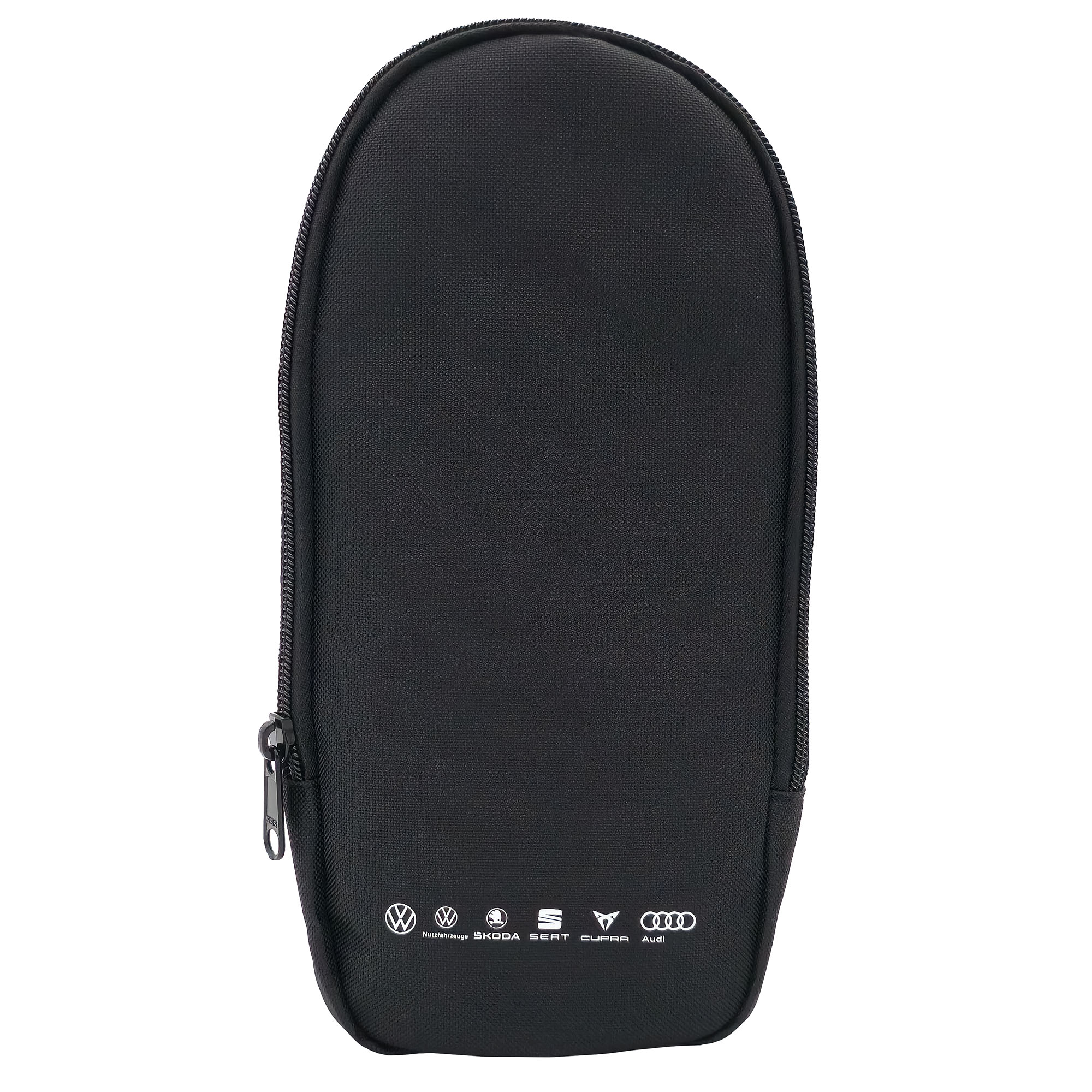 Volkswagen Öltasche für 1L Flaschen, mit 6 Marken Design, inkl. Trichter