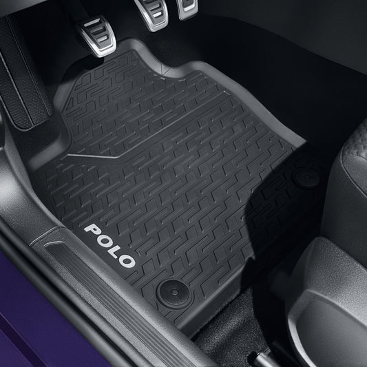 VW Polo VII (2G) Gummimatten, 4 Stück, vorne und hinten, 2G106150082V