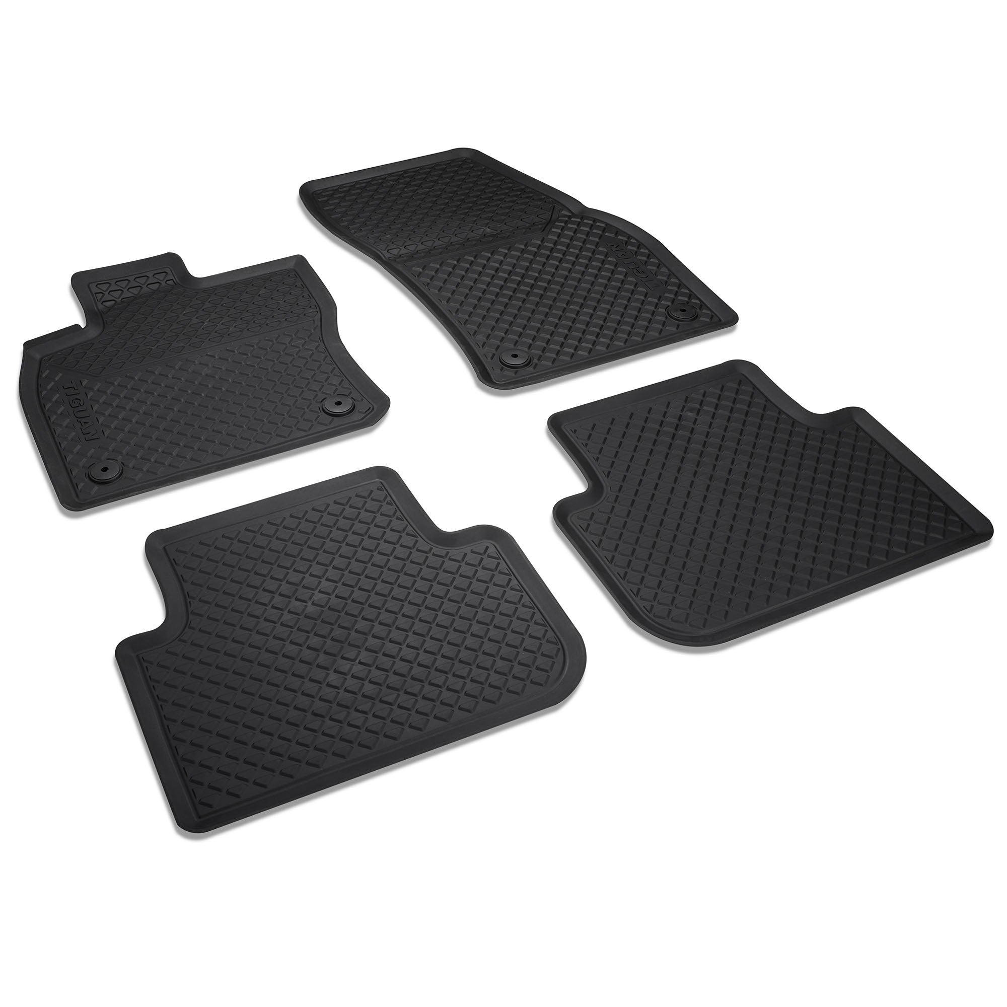 VW Tiguan II MQB Gummimatten, 4 Stück, vorne und hinten, 5NB06150082V