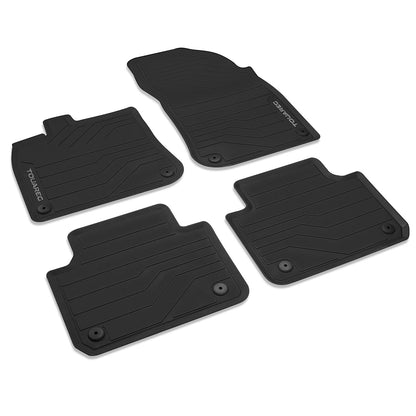 VW Touareg III (CR), rubber mats, 4 pieces, front &amp; rear, 761061500 82V