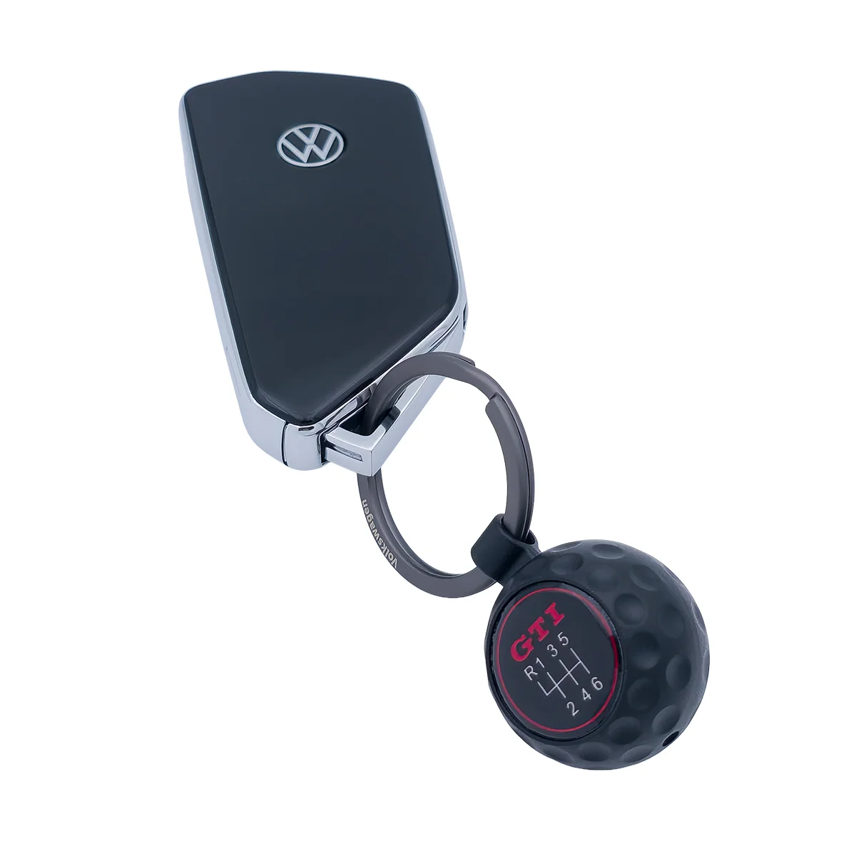 VW GTI Schlüsselanhänger Golfball Optik Schaltknauf Original Volkswagen 3A5087010