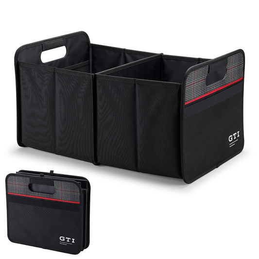 VW GTI Faltbox Kofferraumtasche, Kofferraum-Organizer schwarz, 5GV061104