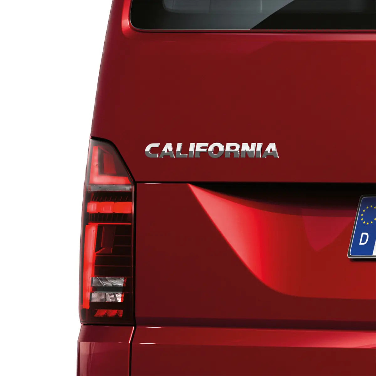 VW California Schriftzug Chrom Detailansicht