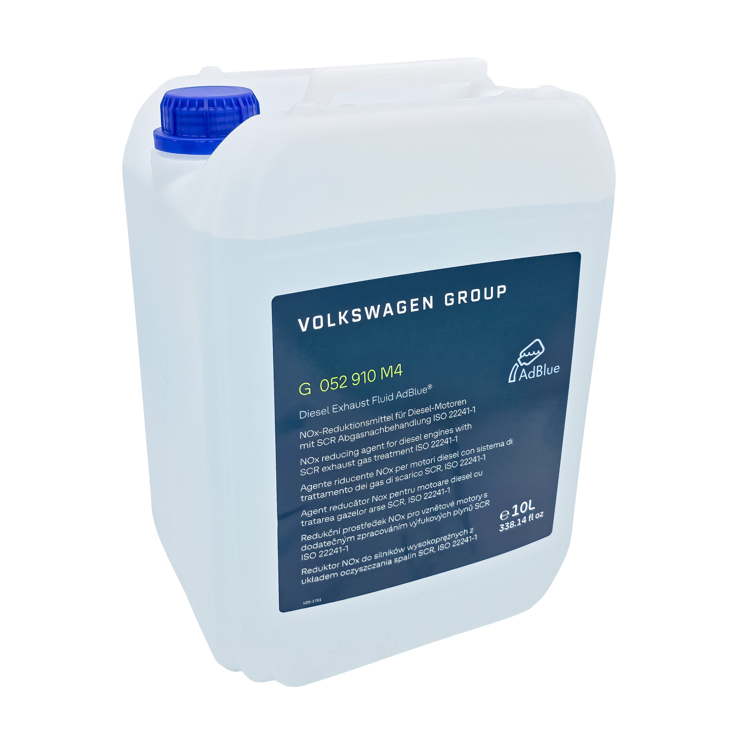 VW AdBlue Harnstoff 10L Kanister mit Einfülltrichter, Diesel Exhaust Fluid, G052910M4