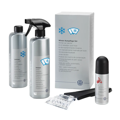 Volkswagen Winter Autopflege Set, Antifrost, Enteiser, Gummipflege, Eiskratzer, 000096352L