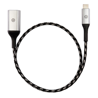 VW USB-A auf USB-C Anschlusskabel Premium, Adapter, 50cm lang, 000051446CE