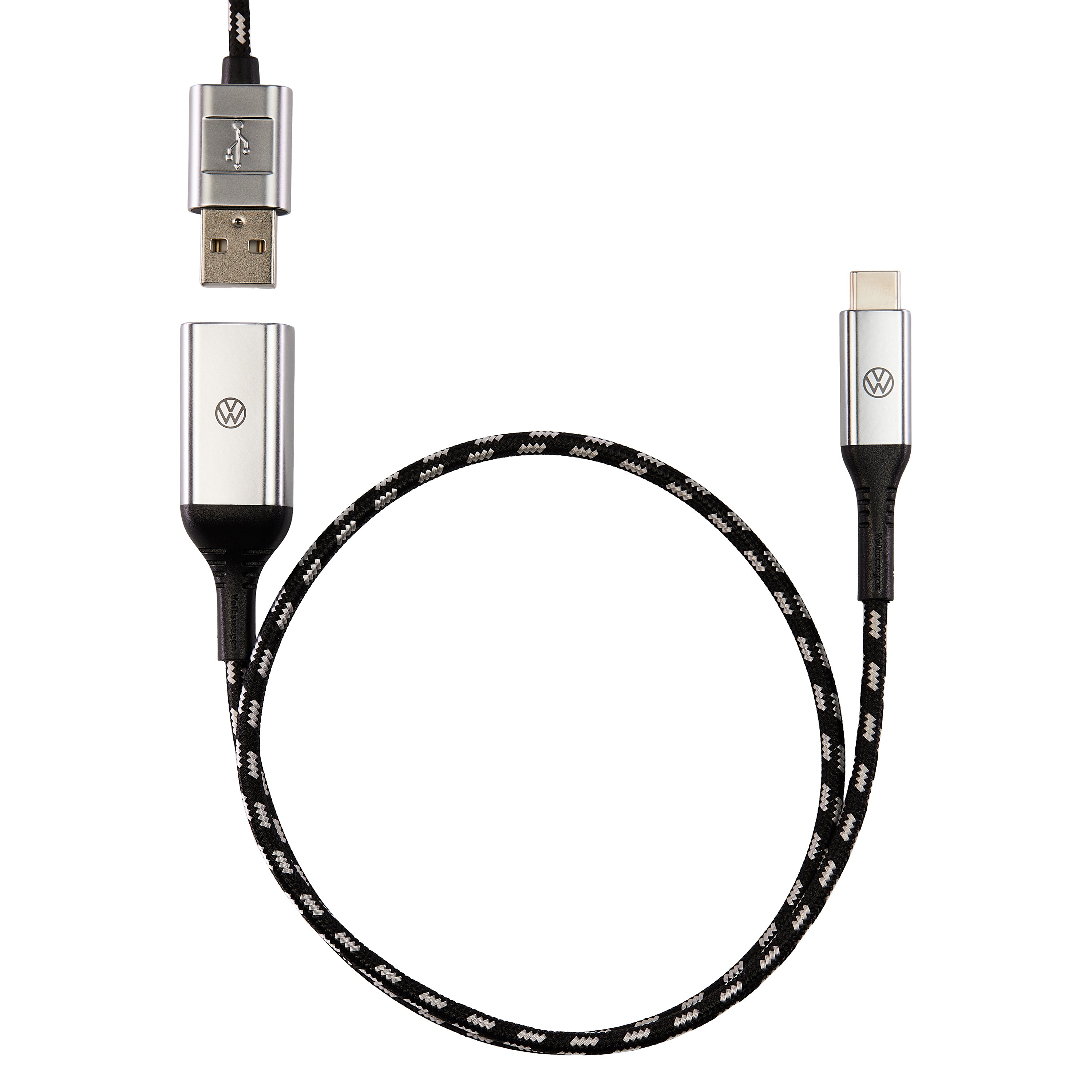 VW USB-A USB-C csatlakozókábel Premium, adapter, 50cm hosszú, 000051446CE