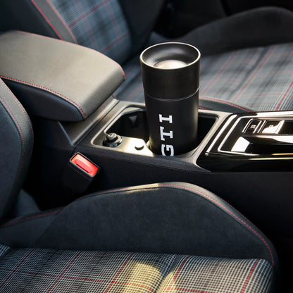 VW Thermobecher GTI Kollektion, Kaffee To Go Becher, 485ml, schwarz mit GTI Logo, 3A5069604A