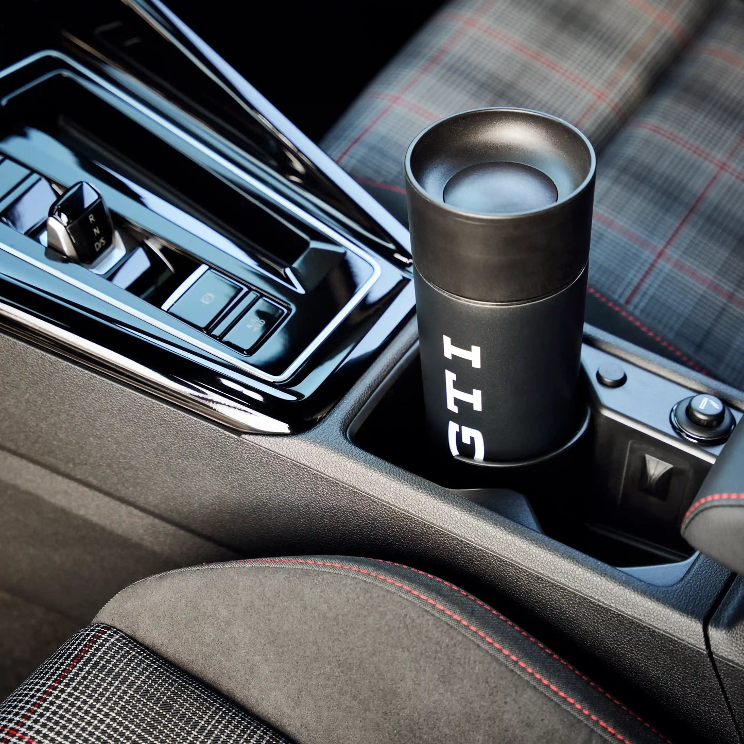 VW Thermobecher GTI Kollektion, Kaffee To Go Becher, 485ml, schwarz mit GTI Logo, 3A5069604A