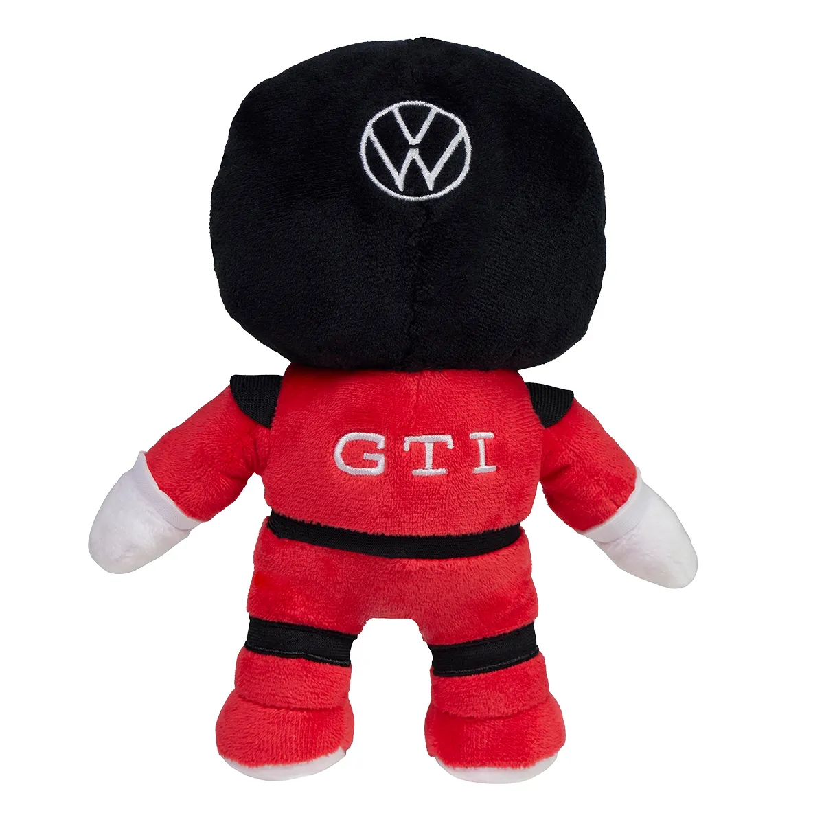 VW GTI Plüschfigur Jacky 3A5087576, Rot Schwarz mit Helm, Plüschtier, Stofftier, Kuscheltier