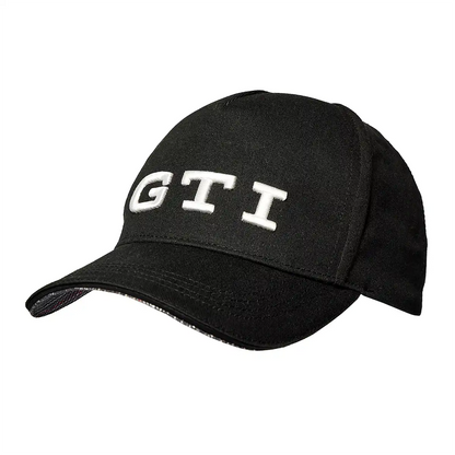 VW Cap GTI Kollektion, Basecap mit GTI-Logo weiß, Kappe schwarz, 3A4084300A041