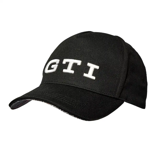 VW Cap GTI Kollektion, Basecap mit GTI-Logo weiß, Kappe schwarz, 3A4084300A041