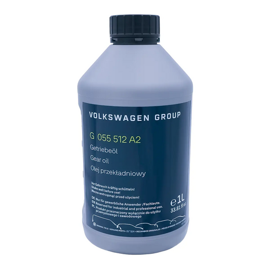 VW Getriebe Öl G055512A2, 1 Liter, DQ200 DSG, Doppelkupplungs-Getriebeöl und Schaltgetriebe