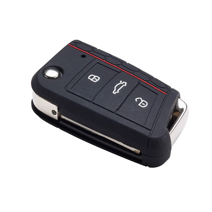 Volkswagen Silikon Schlüsselcover für Golf 7 VII (5G) GTI 3-Tasten-Schlüssel mit GTI Logo, 000087012ALGCA