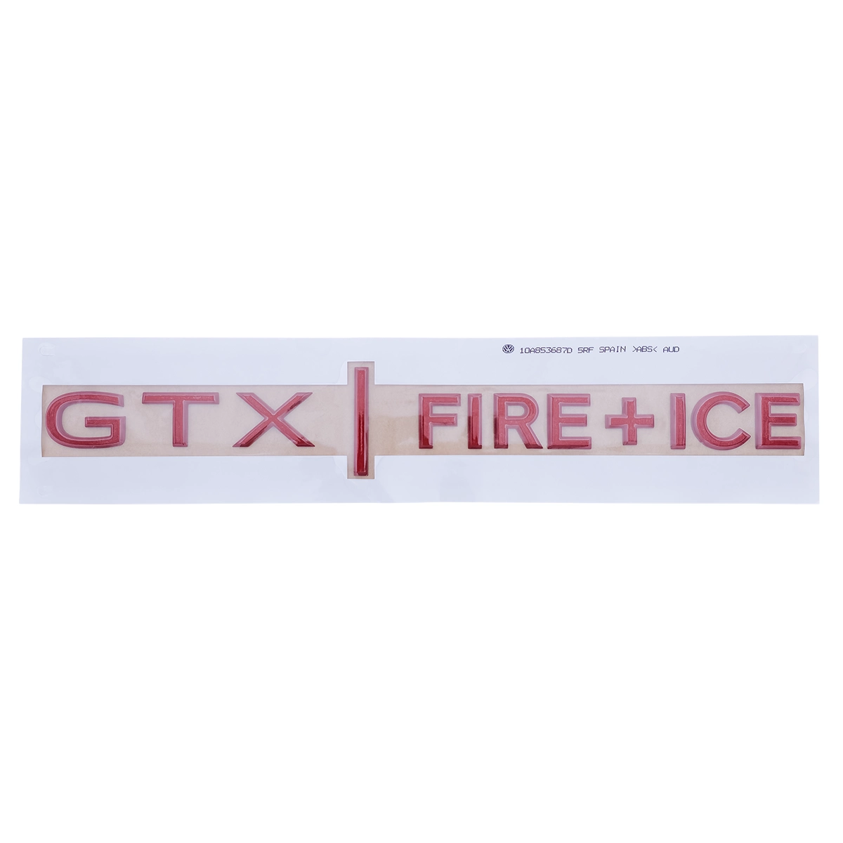 Volkswagen ID.3 GTX Fire and Ice Schriftzug, Tür Emblem, rot, 10A853687D5RF