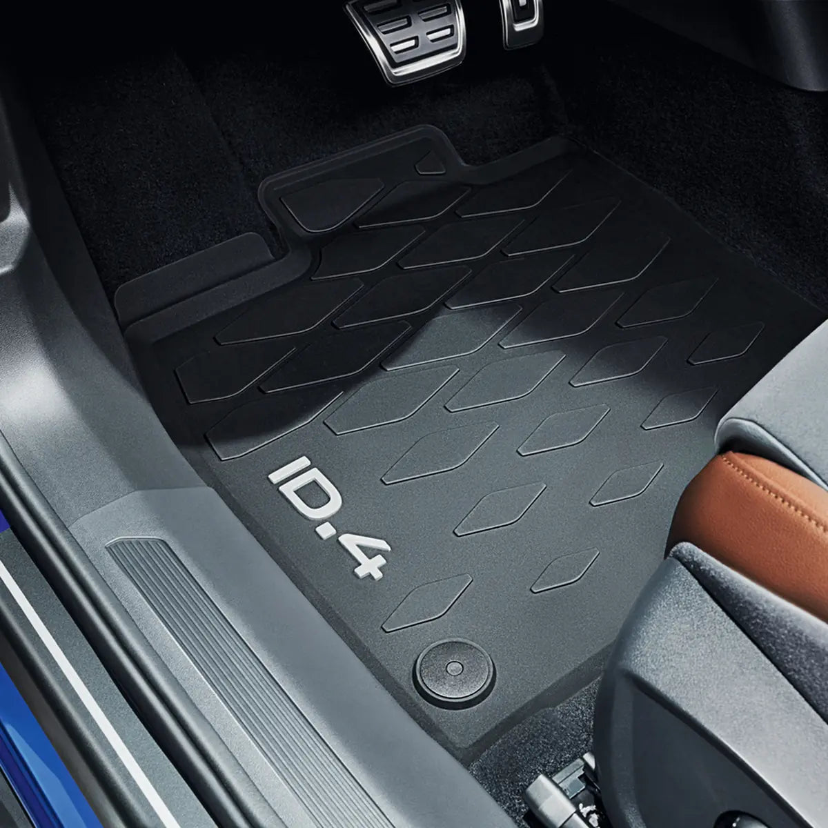 VW ID.4 Gummimatte im Fahrerfußraum verlegt, 11B06150282V