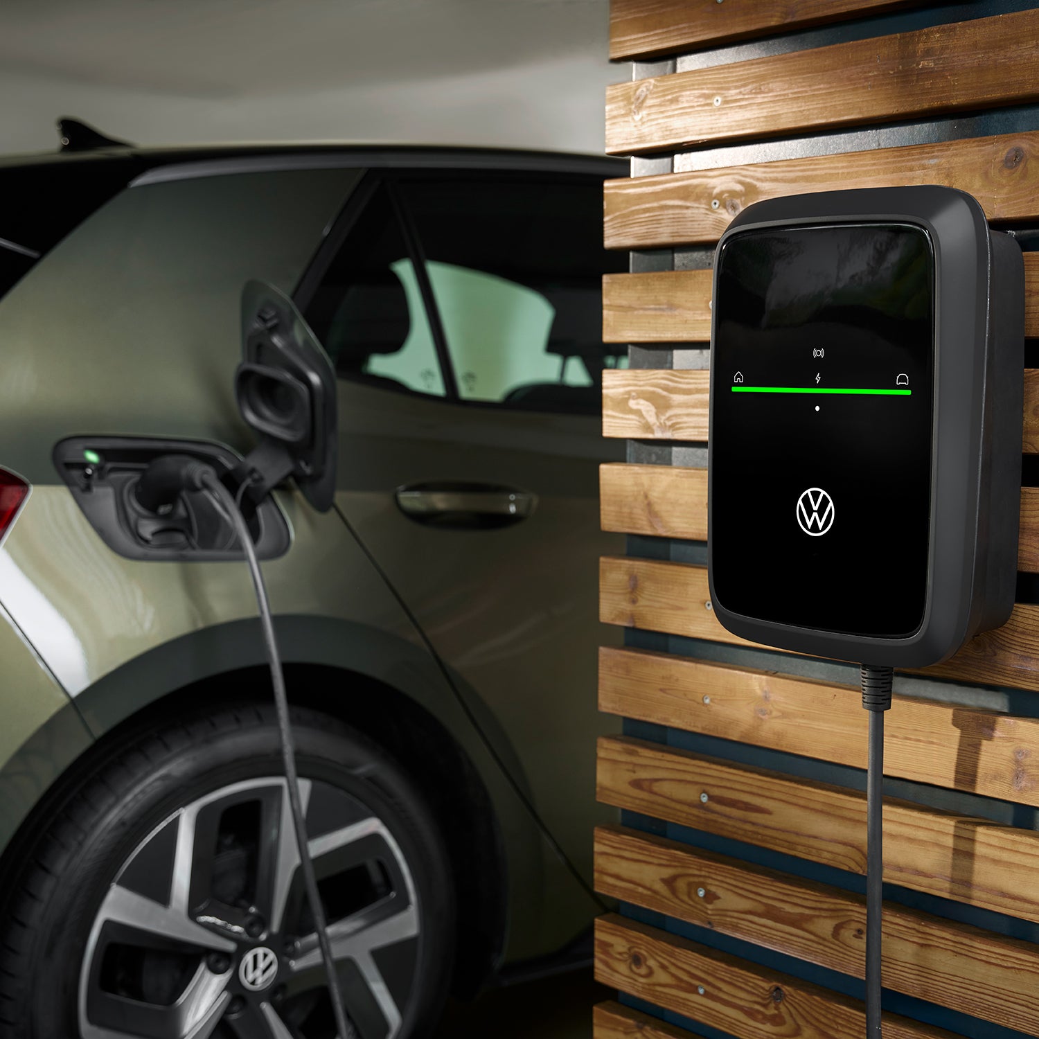 VW ID. Charger Pro 2, 22 kW Wallbox 7,5 m (Type2), APP, WLAN, LTE, Mid Electricity Meter, PV üzlet, fáziskapcsoló