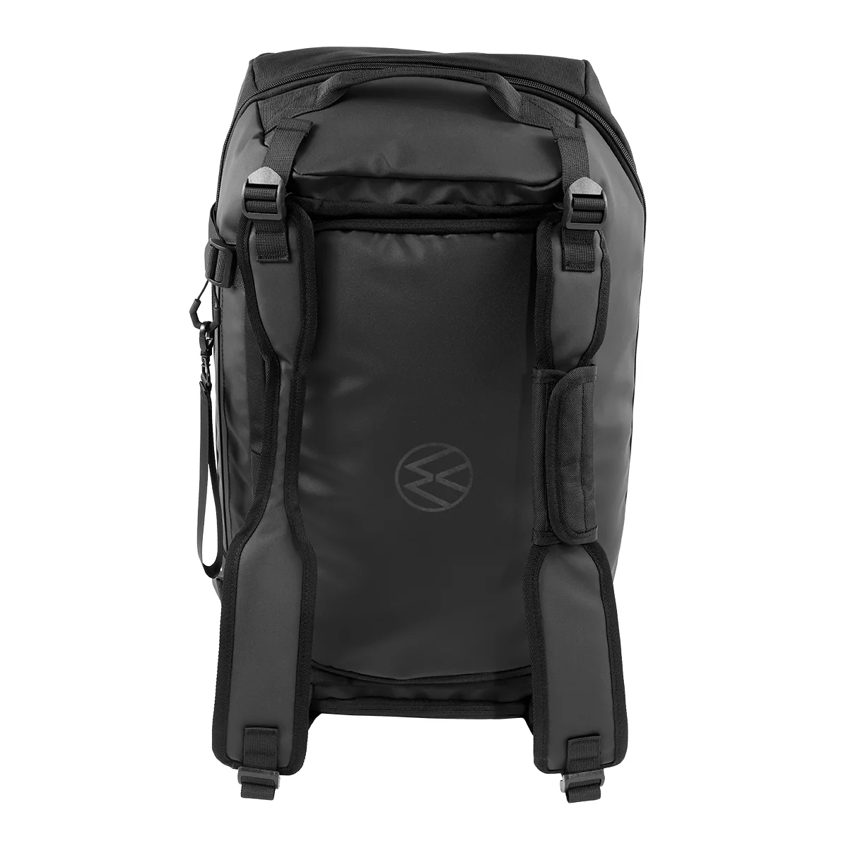 VW ID. Polo Duffle Bag schwarz, Rückseite mit Rucksack-Tragesystem, 330087318041