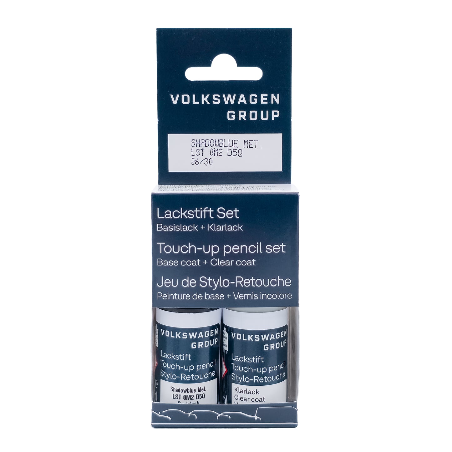 VW Lackstift Color code D5Q Lackstift Set - Shadow Blue Metallic - LSt0M2D5Q