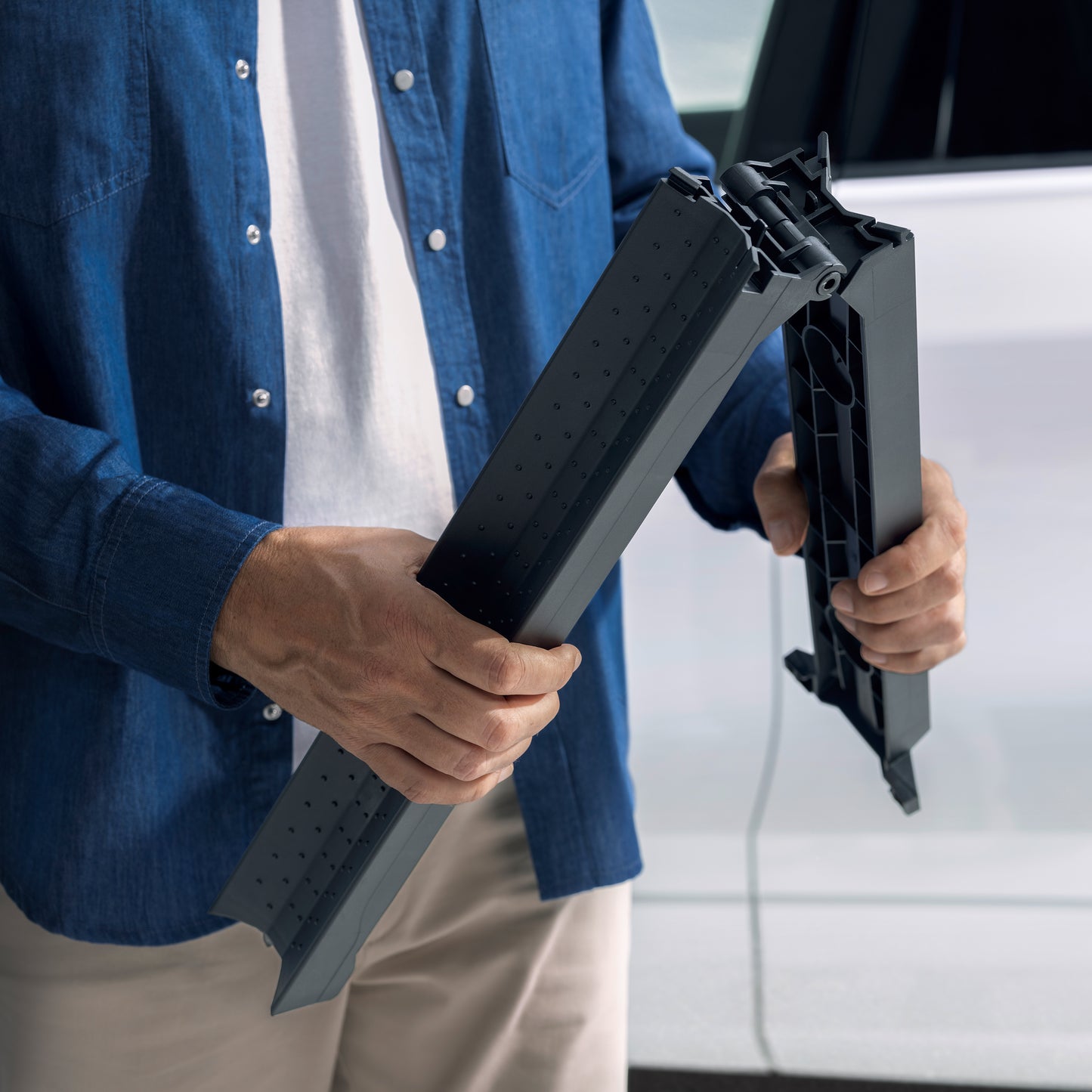 VW Fahrradschiene, Ladehilfe für AHV Fahrradträger, Rückenschonende Beladung, 000071123A