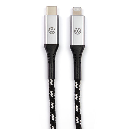 VW USB-C auf Apple Lightning Premium Ladekabel, Anschlusskabel 100cm lang, 000051446CC