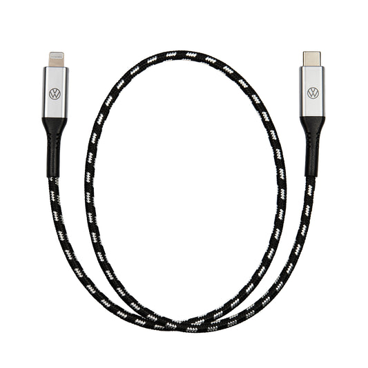 VW USB-C auf Apple Lightning Premium Ladekabel, Anschlusskabel 50cm lang, 000051446CA