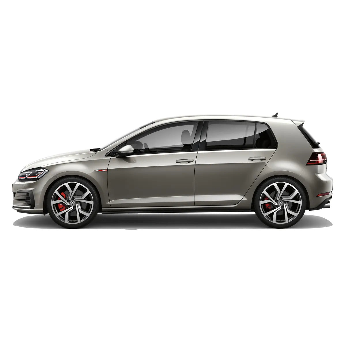 VW Golf 7 GTI in Tungsten Silver Metallic, Lackcode B7W