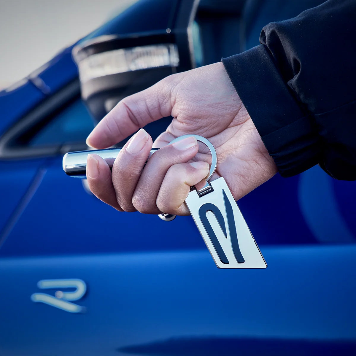 VW R Schlüsselanhänger aus Zink-Spritzguss, R-Logo, 3B4087010A