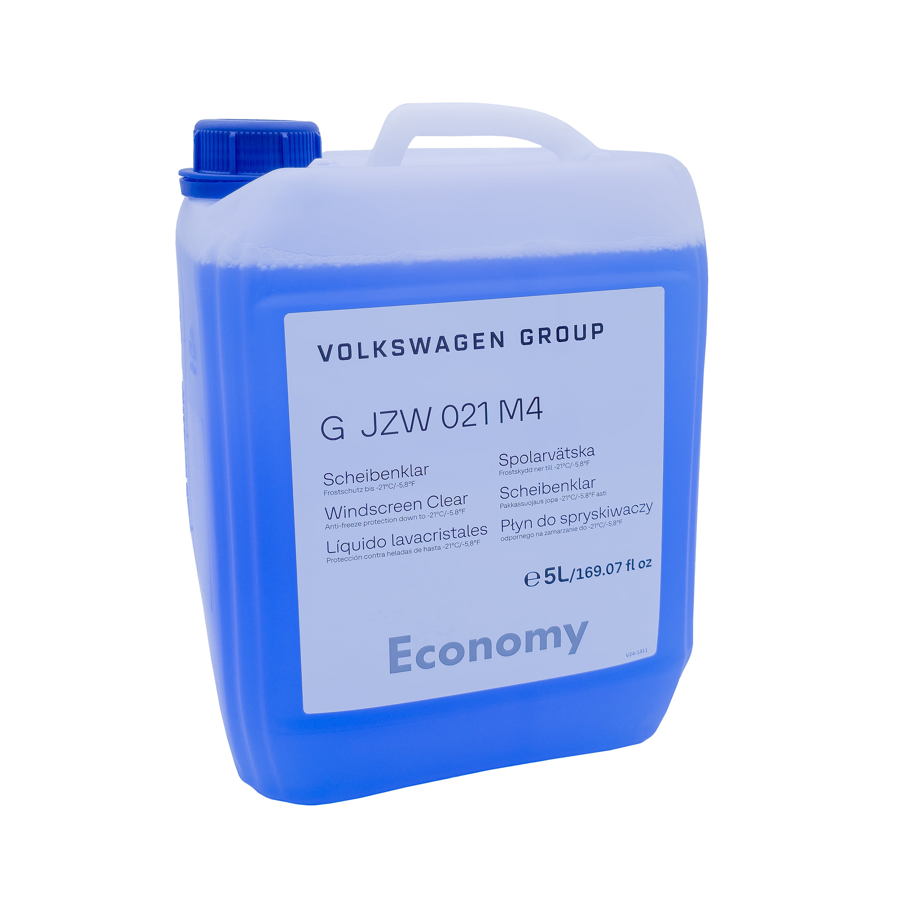 VW Scheibenklar Winter Economy, 5L gotowa mieszanka, ochrona przed mrozem do -21 °C, GJZW021M4
